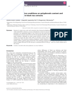 Original Article Influence of Extraction Conditions On Polyphenols Content and Cream Constituents in Black Tea Extracts