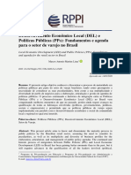 Desenvolvimento Econômico Local (Del) E Políticas Públicas (PPS) : Fundamentos E Agenda para O Setor de Varejo No Brasil