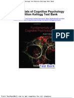 Fundamentals of Cognitive Psychology 3rd Edition Kellogg Test Bank