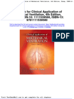 Test Bank For Clinical Application of Mechanical Ventilation 4th Edition Chang Isbn 10 1111539588 Isbn 13 9781111539580