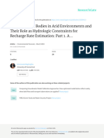 Perched Water Bodies in Arid Environments and Their Role As Hydrologic Constraints For Recharge Rate Estimation