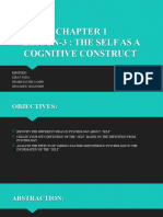 Lesson-3: The Self As A Cognitive Construct: Reporters: Lera F. Faina Jonard Tan Del Campo Gina Mae E. Maganggo