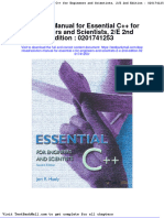 Solution Manual For Essential C For Engineers and Scientists 2 e 2nd Edition 0201741253