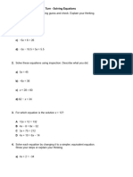 L03 Your Turn - Solving Equations