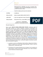 Escrito Justificativo de Conclusiones