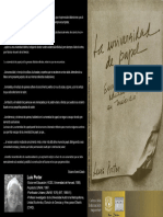 La Universidad de Papel. Ensayos Sobre La Educación Superior en México. LUIS PORTER