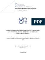 Dalida Sanchez Trabajo Especial de Grado para Optar Por El Titulo de Especialista en Educ. Inicial