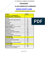 E0001 Toupty Exercices Corriges de Troisieme