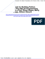 Test Bank For Building Python Programs Plus Mylab Programming With Pearson Etext Stuart Reges Marty Stepp Allison Obourn