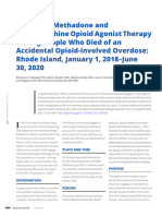 Hallowell Et Al 2021 History of Methadone and Buprenorphine Opioid Agonist Therapy Among People Who Died of An