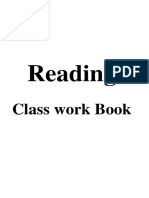 Reading Class Work Book