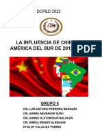 La Influencia de China en América Del Sur de 2012 A 2022