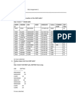 SQL Assignment 1