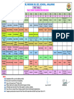 Half Yearly Time Table 2023-24