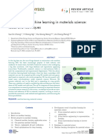 Advances of Machine Learning in Materials Science: Ideas and Techniques