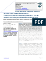 Production and Study of Polymeric Composite Based On Recycled Waste From Civil Construction