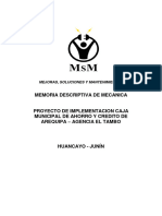 Memoria Descriptiva Mecanica