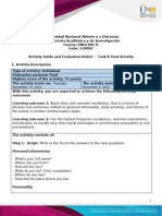 Activity Guide and Evaluation Rubric - Task 8 - Final Activity