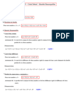 3e Calcul - Litteral Cours 2