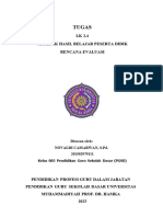 Instrumen Artefak Hasil Belajar Peserta Didik - SIKLUS 2 - Rencana Evaluasi PPG Daljab 2023 - SIKLUS 2 - Novaldi Caisarwan, S.PD - PGSD