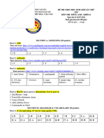 ANSWER KEY ĐỀ ĐỀ XUẤT CBH - HN lớp 11