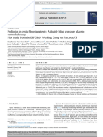 Probiotics in Cystic Fibrosis Patients A Double Blind Crossove