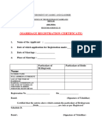 Marriage Registration Certificate