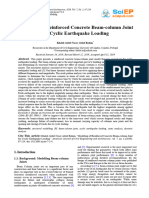 Modelling of Reinforced Concrete Beam-Column Joint For Cyclic Earthquake Loading