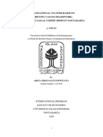 Organizational Culture Based On Competing Values Framework: Case Study at Local Coffee Shops in Yogyakarta