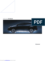 Lexus RX400h Brochure 2007