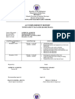 ACCOMPLISHMENT REPORT Officiating Official