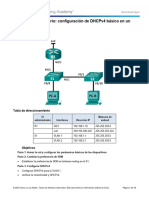 Configuración de DHCPv4 Básico en Un Swich Ejer4