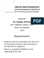 A. English Phonetics & Phonology