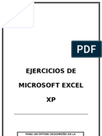 Ejercicios de Microsoft Excel XP