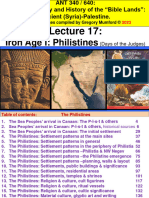 Anth 340 PPT Lecture 17 The Philistines