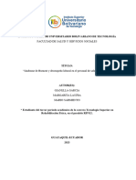 Síndrome de Burnout y Desempeño Laboral en El Personal de Salud.