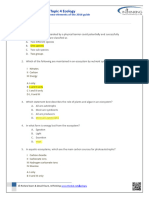 Ecology Worksheet