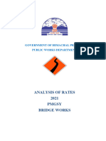 Analysis of Rate PMGSY Bridge-2021