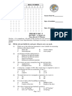 Final Model Paper Physics SSC-I