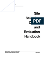 Site Selection Criteria and Evaluation Handbook