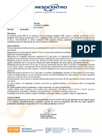 INFORME #1901151 Dr. Roberto Ernesto Del Castillo Parodi Nombre: Cesar Ernesto Von Castro EXAMEN: RM de La Columna Cervical FECHA: 26.10.2023 Técnica