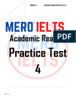 Mero IELTS Academic Reading Practice Test 4 PDF