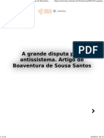 A Grande Disputa Pelo Antissistema. Artigo de Boaventura de Sousa Santos - Instituto Humanitas Unisinos - IHU