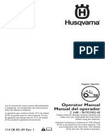 Operator Manual Manual Del Operador: English / Spanish