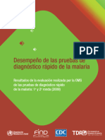 Malaria Desempeno Pruebas Diagnostico Rapido 2011