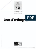 MDI - Mots Croisés Orthographe CM1