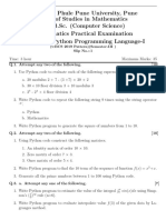 MTC-233 Python Programing Language I Slips Semester III