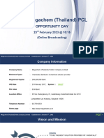 Megachem (Thailand) PCL: Opportunity Day