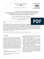 Membrane Contactor Processes For Wastewater Reclamation in Space II