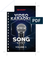 Sharp Songlist Volume Five